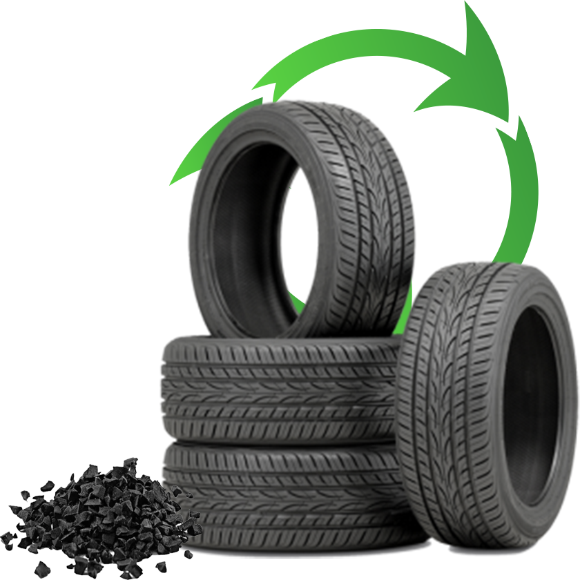 Recycled Tire Illustration