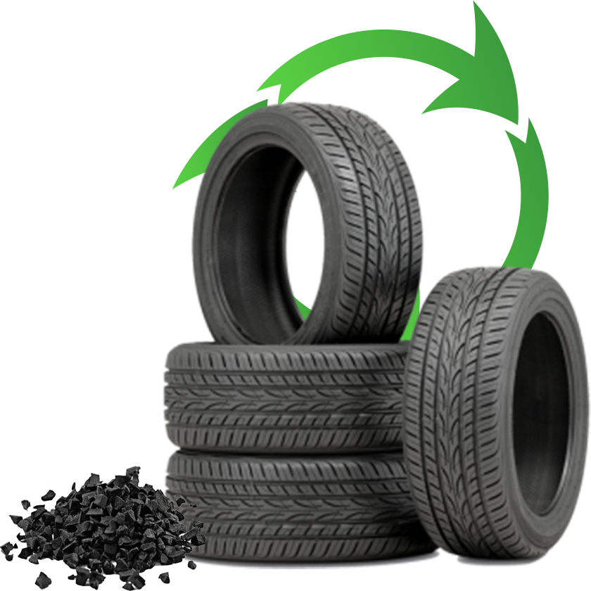 Recycled Tire Illustration